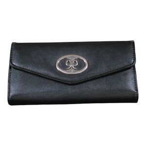 Nine West black leather tri-fold wallet  Excellent condition